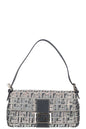 FENDI Zucchino Crystal Baguette Bag