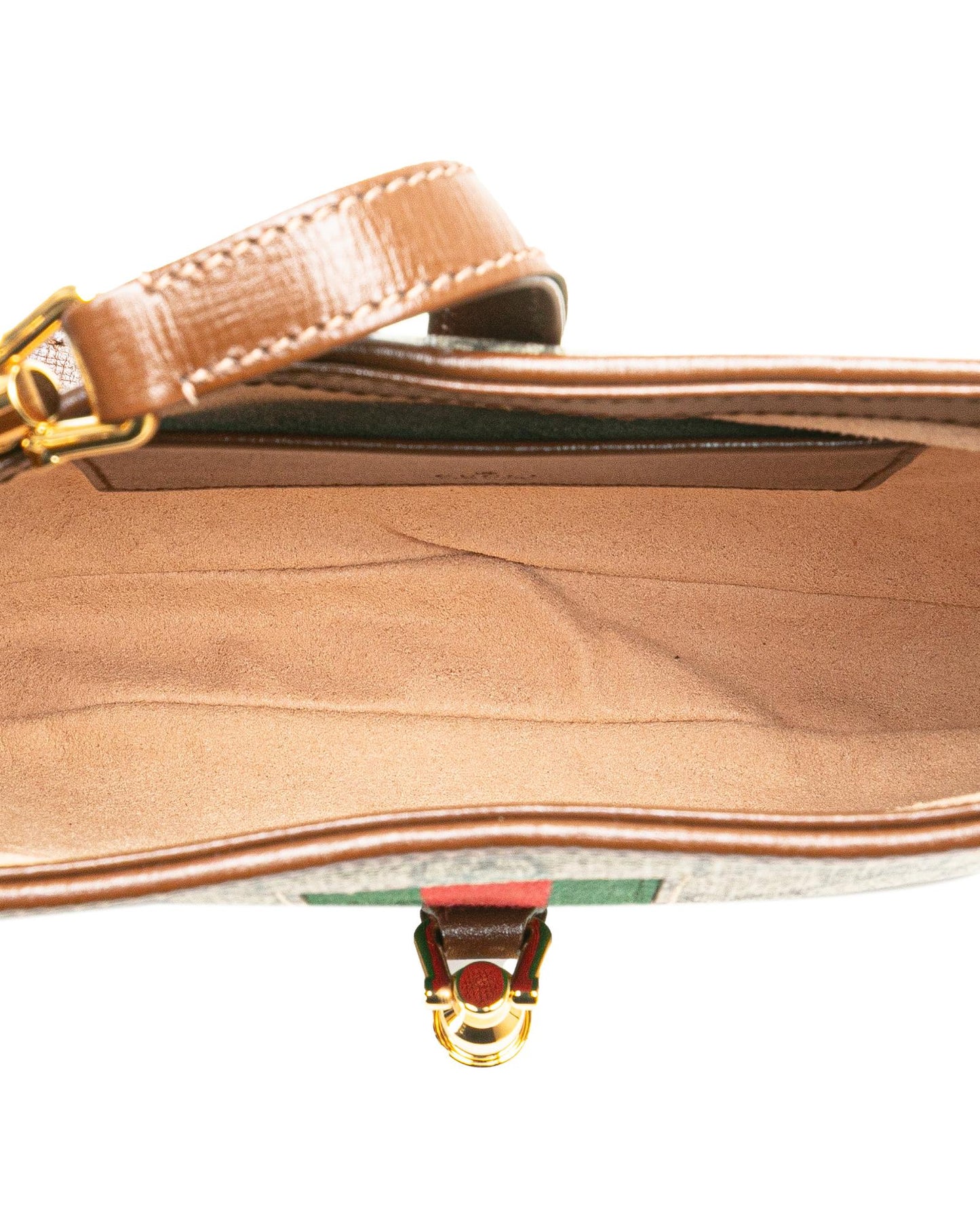 Mini GG Supreme Jackie 1961 Crossbody Bag with Leather Trim and Web Detail