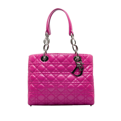 Dior Lady Dior Quilted Chain Tote Bag