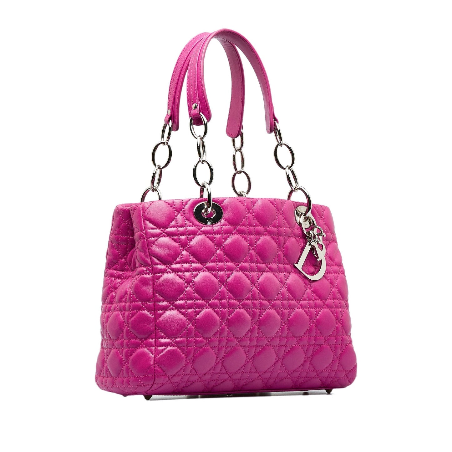 Dior Lady Dior Quilted Chain Tote Bag