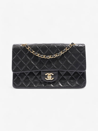 Chanel Classic Double Flap Black Lambskin Leather Medium