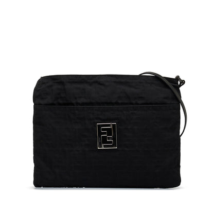 Fendi Crossbody Bag Black Zucca Canvas