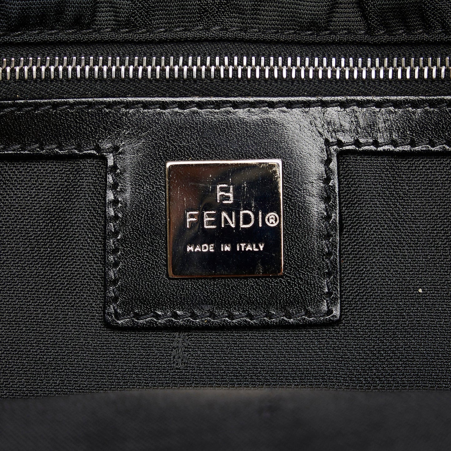 Fendi Crossbody Bag Black Zucca Canvas