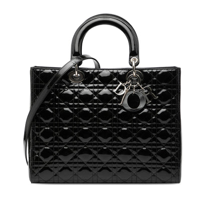 Dior Lady Dior Cannage Black Handbag Style 3