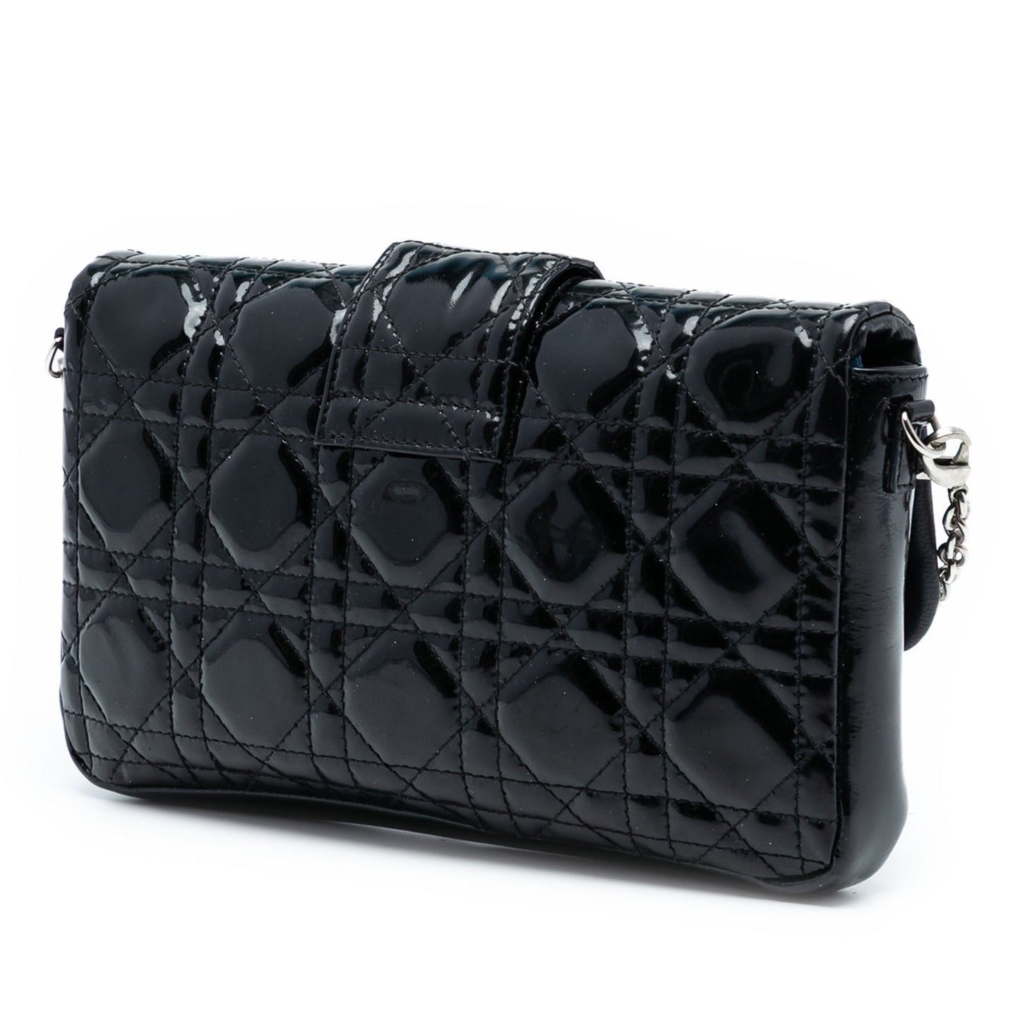 Black Dior Patent Cannage Miss Dior Promenade Crossbody