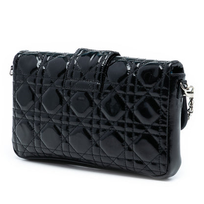 Black Dior Patent Cannage Miss Dior Promenade Crossbody