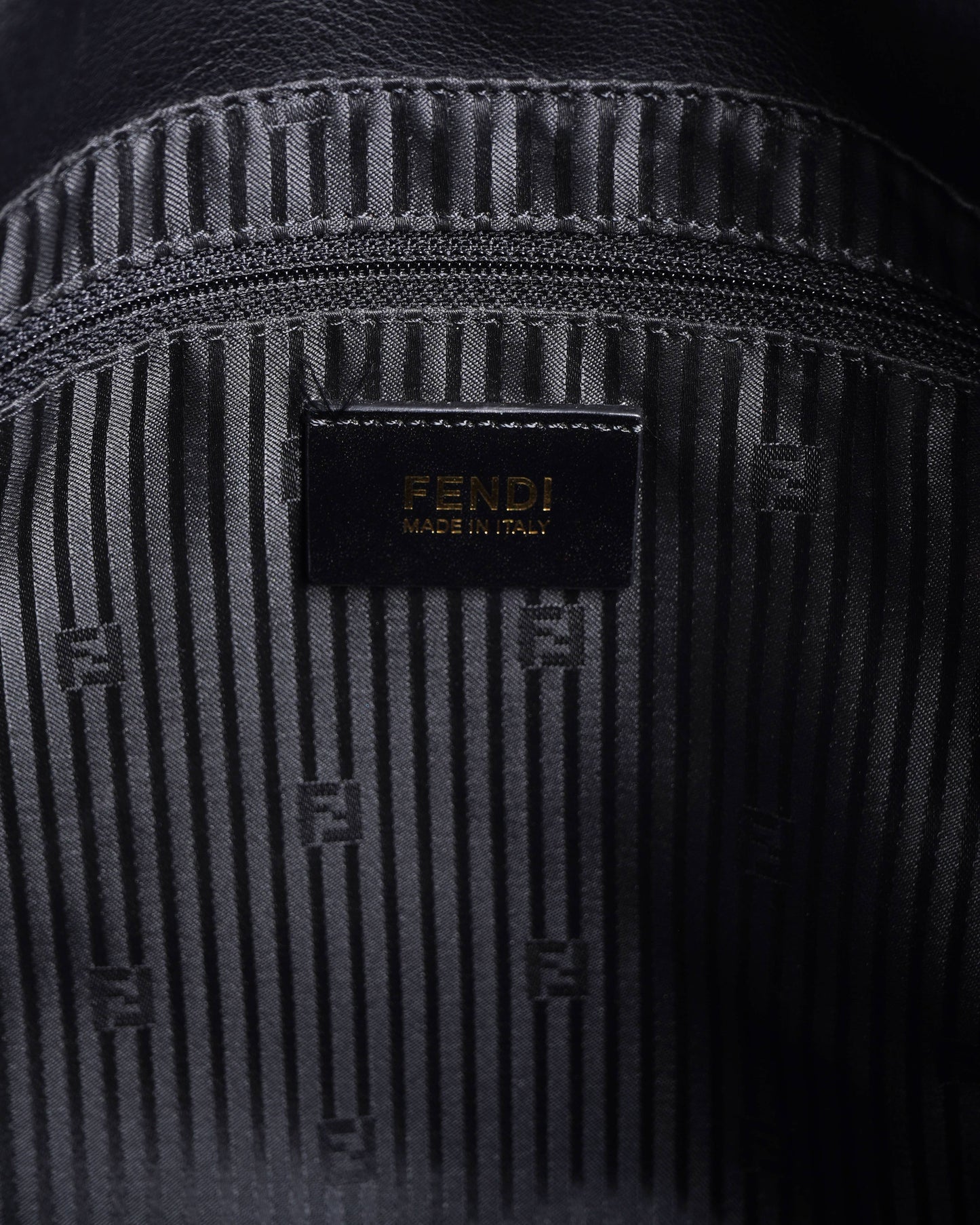 Fendi Big Mamma black leather shoulder bag