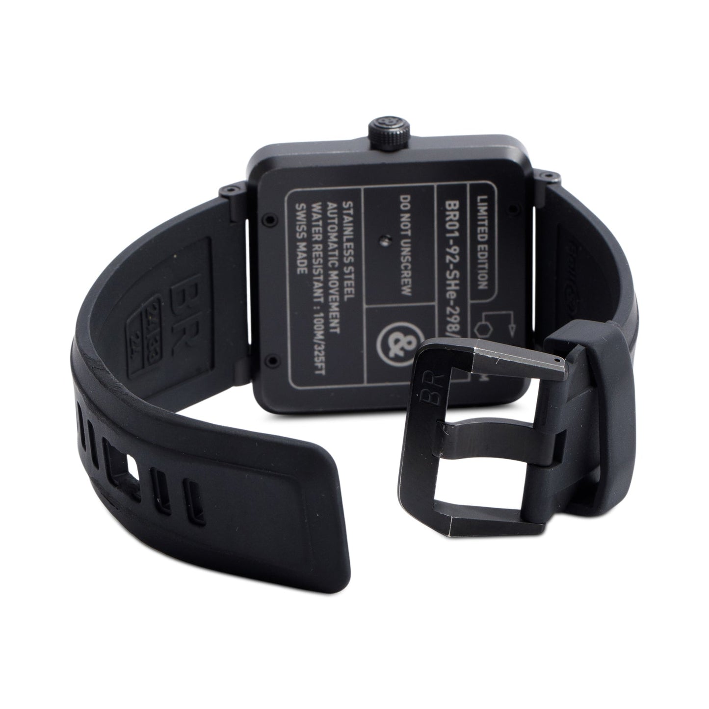 Bell & Ross Black PVD Stainless Steel Aviation Heading Indicator Limited Edition 46 MM Automatic Watch BR01-92
