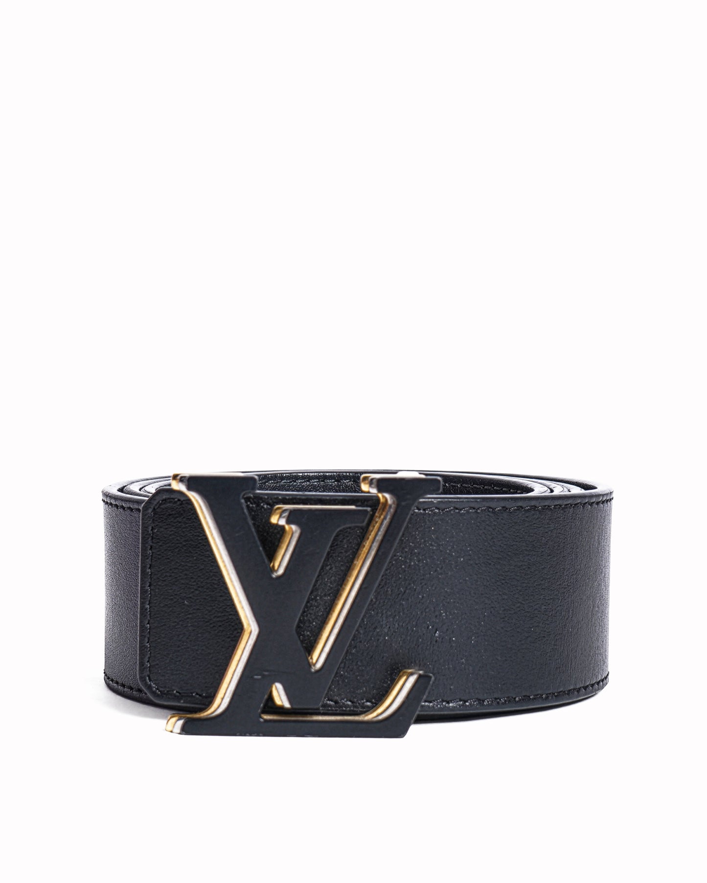 Louis Vuitton  Black leather belt
