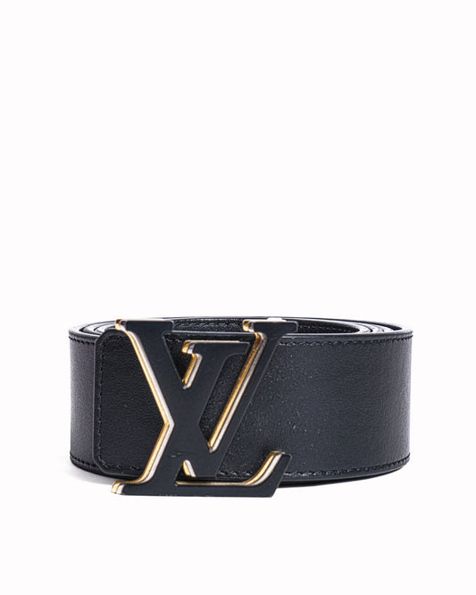 Louis Vuitton  Black leather belt