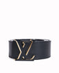 Louis Vuitton  Black leather belt