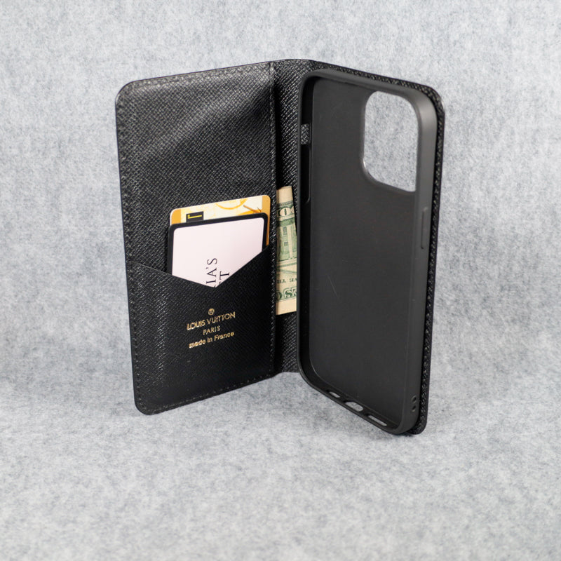 Black LV Phone Case iPhone 11 12 13 14 15 16 Pro Max Series