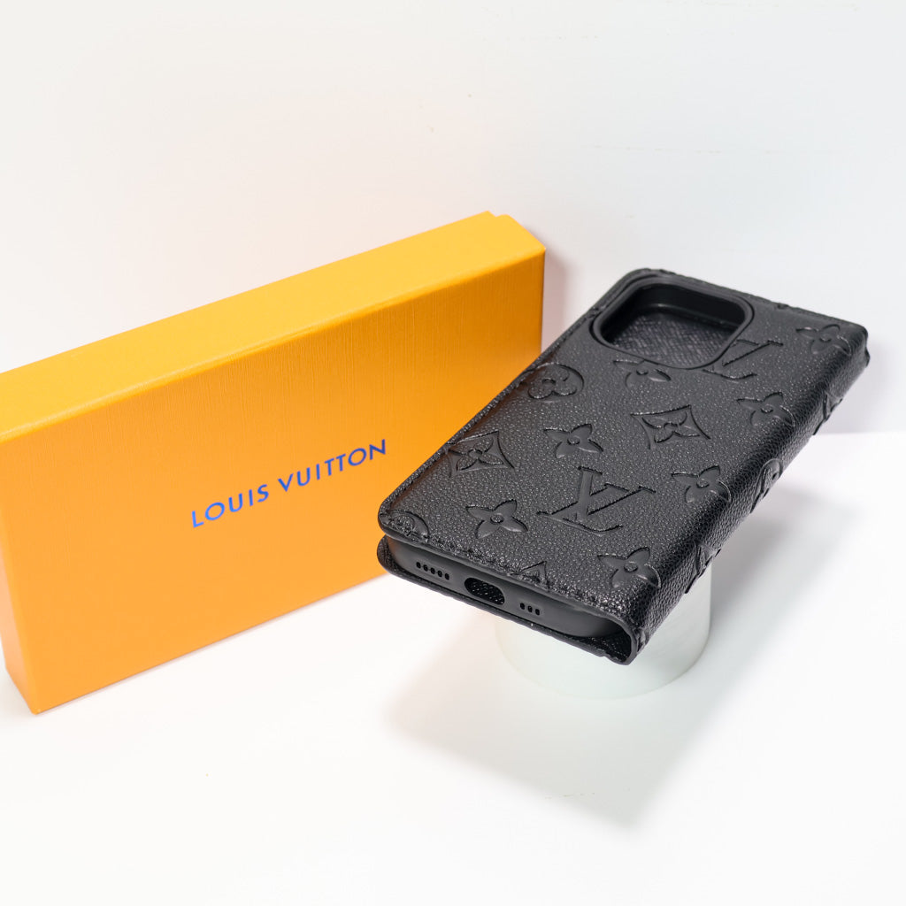 Black LV Wallet Phone Case 1216 Pro Max Plus