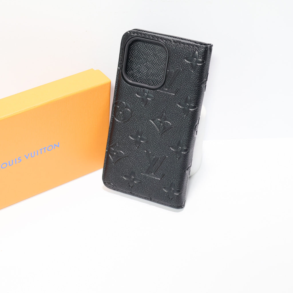 Black LV Wallet Phone Case 1216 Pro Max Plus