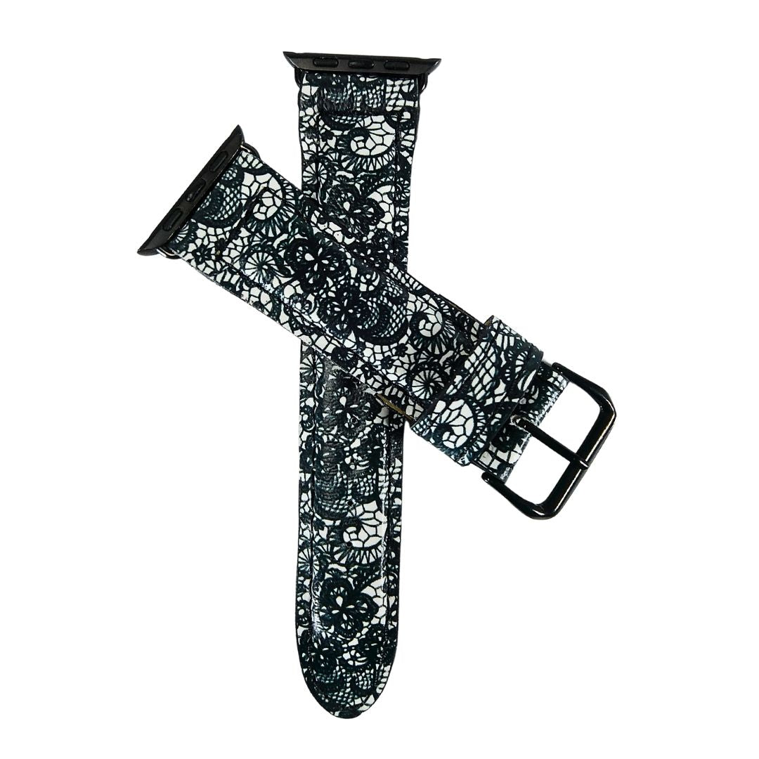 Black Lace Apple Watch Band