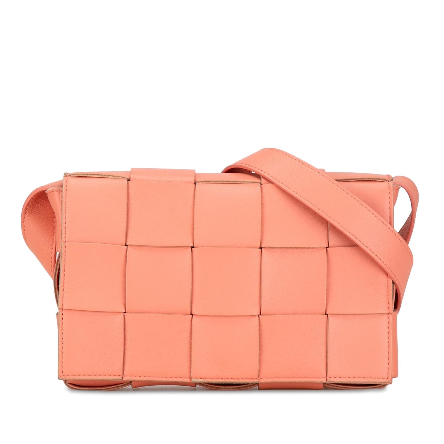 Bottega Veneta Calfskin Intrecciato Cassette Crossbody (MLB-NWLp3u)