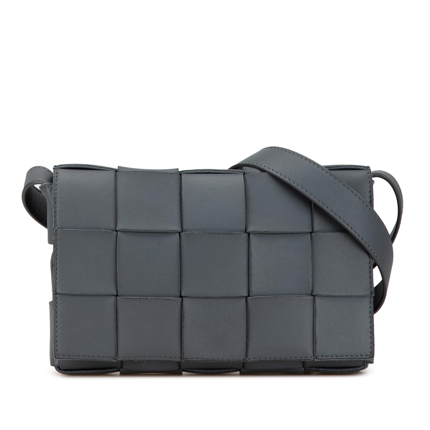 Bottega Veneta Calfskin Intrecciato Cassette Crossbody (MLB-QKpHOv)