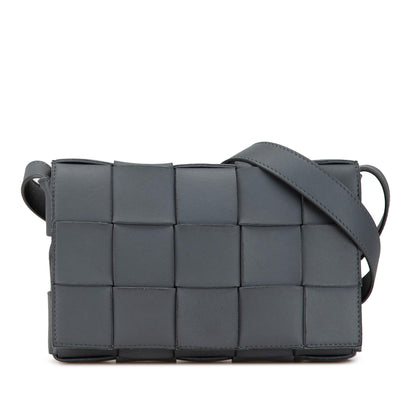 Bottega Veneta Calfskin Intrecciato Cassette Crossbody (MLB-QKpHOv)