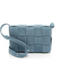 Bottega Veneta Denim Intrecciato Cassette Crossbody (SHF-bjvGME)