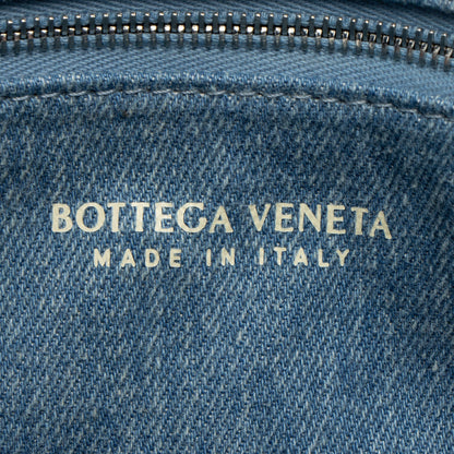 Bottega Veneta Denim Intrecciato Cassette Crossbody (SHF-bjvGME)