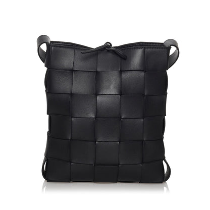 Bottega Veneta Intrecciato Cassette Leather Crossbody Bag (MLB-30630)