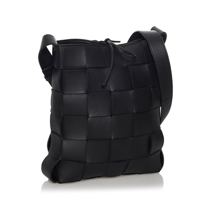 Bottega Veneta Intrecciato Cassette Leather Crossbody Bag (MLB-30630)