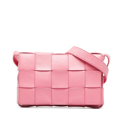 Bottega Veneta Intrecciato Cassette Leather Crossbody Bag (MLB-bylInr)