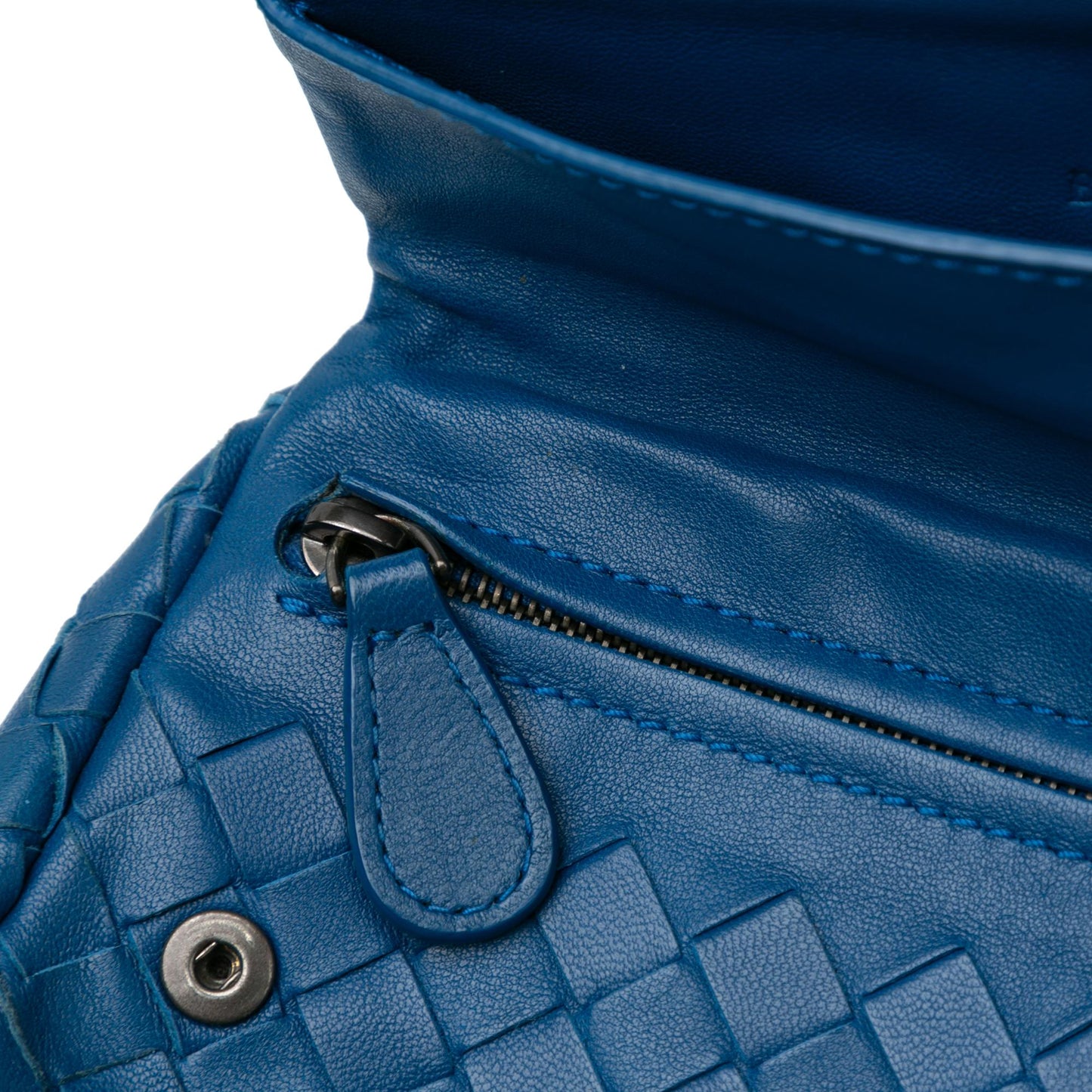 Bottega Veneta Intrecciato Chain Flap Crossbody (MLB-BqDFcj)