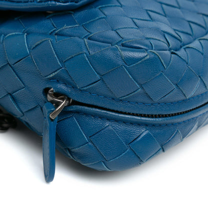 Bottega Veneta Intrecciato Chain Flap Crossbody (MLB-BqDFcj)