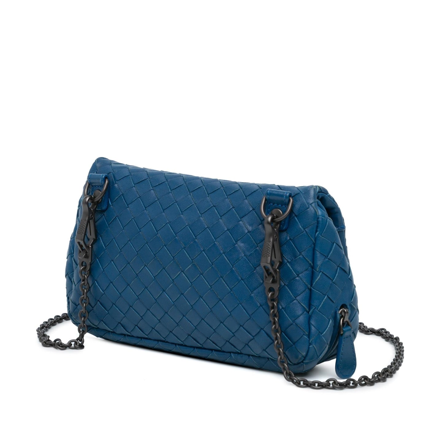 Bottega Veneta Intrecciato Chain Flap Crossbody (MLB-BqDFcj)