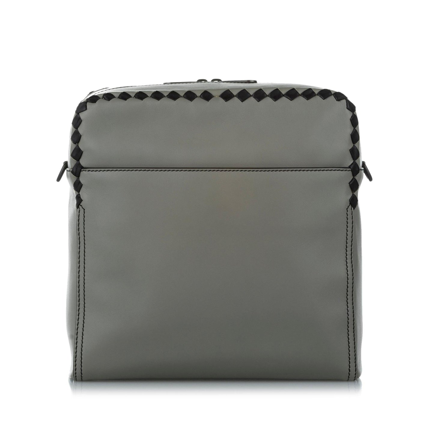 Bottega Veneta Intrecciato Checker Pilot Leather Crossbody Bag (MLB-24609)