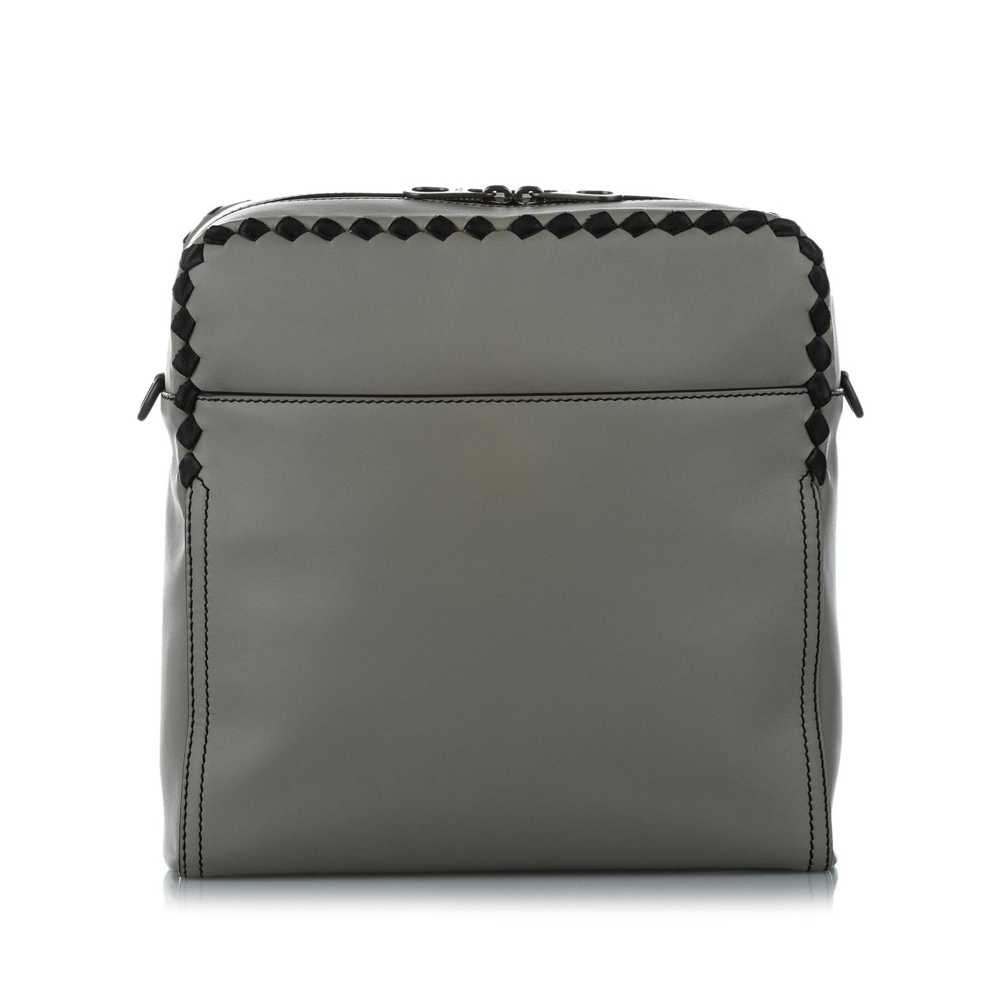 Bottega Veneta Intrecciato Checker Pilot Leather Crossbody Bag (MLB-24609)