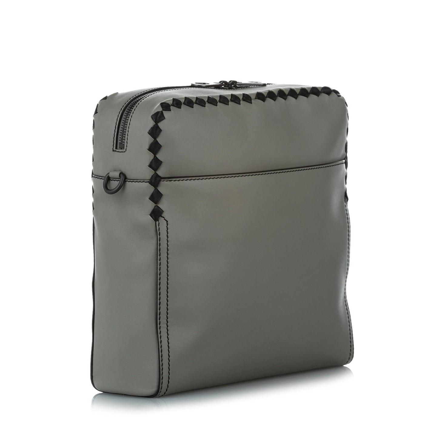 Bottega Veneta Intrecciato Checker Pilot Leather Crossbody Bag (MLB-24609)