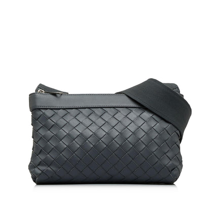 Bottega Veneta Intrecciato Duo Crossbody Bag (MLB-XOEqqw)