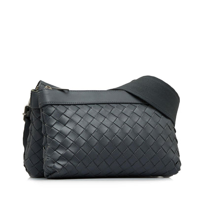 Bottega Veneta Intrecciato Duo Crossbody Bag (MLB-XOEqqw)