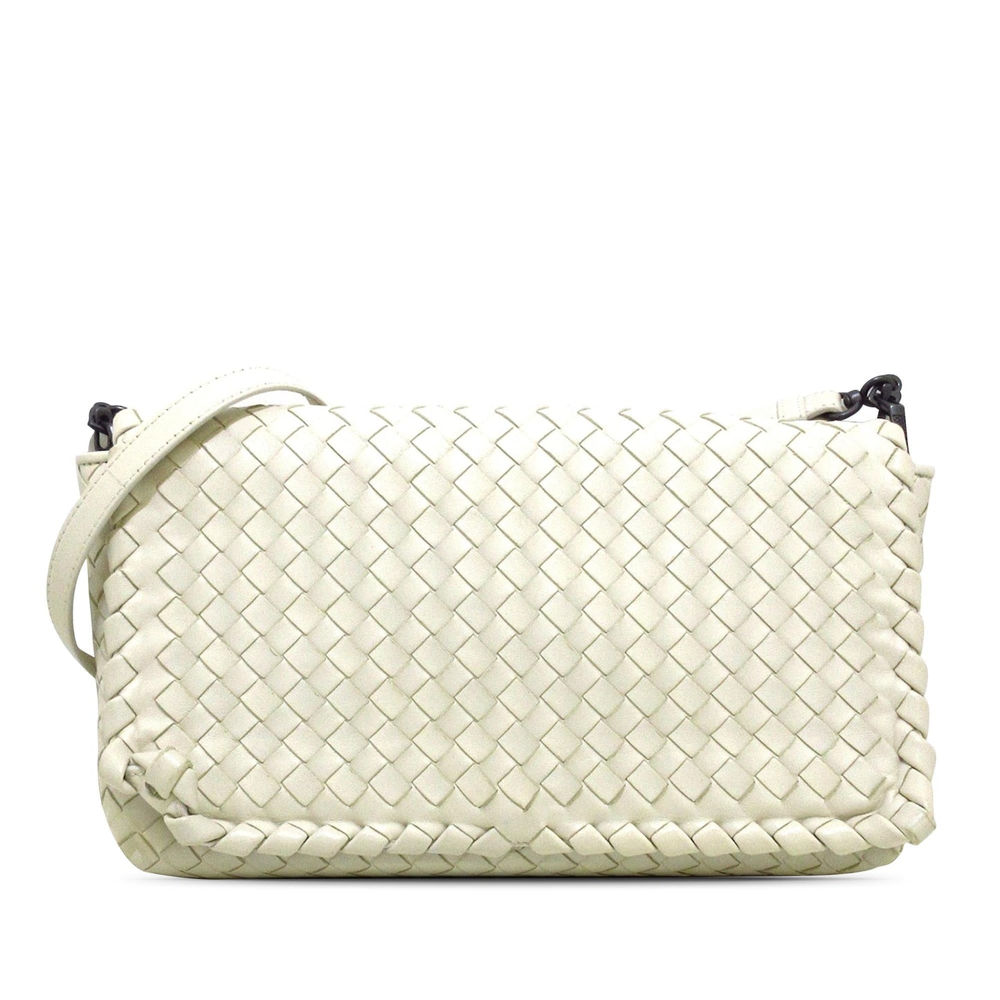 Bottega Veneta Intrecciato Flap Crossbody Bag (MLB-wEXfxE)