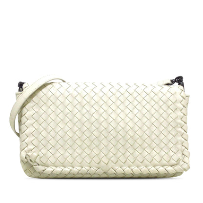 Bottega Veneta Intrecciato Flap Crossbody Bag (MLB-wEXfxE)