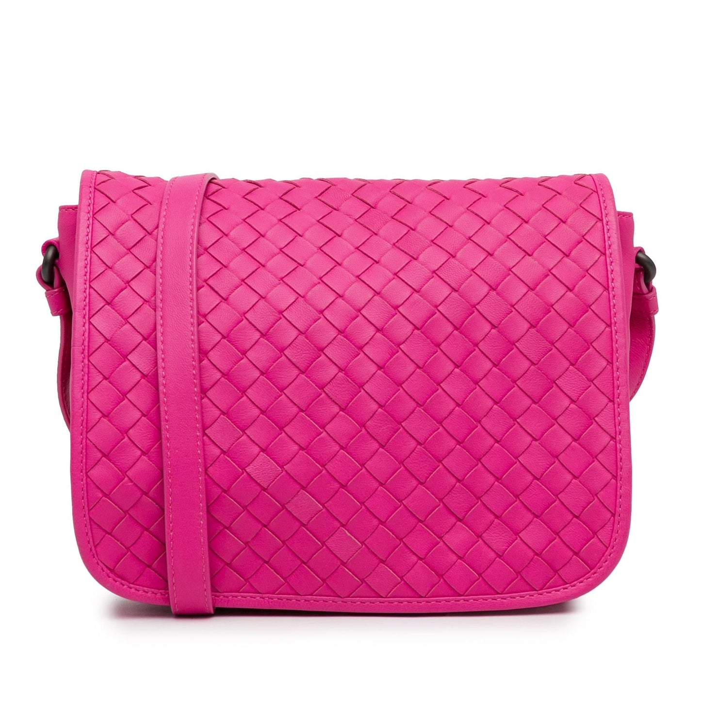 Bottega Veneta Intrecciato Flap Crossbody (MLB-gjb59x)
