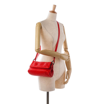 Bottega Veneta Intrecciato Flap Crossbody (MLB-XBGpUp)