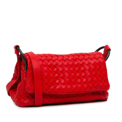 Bottega Veneta Intrecciato Flap Crossbody (MLB-XBGpUp)