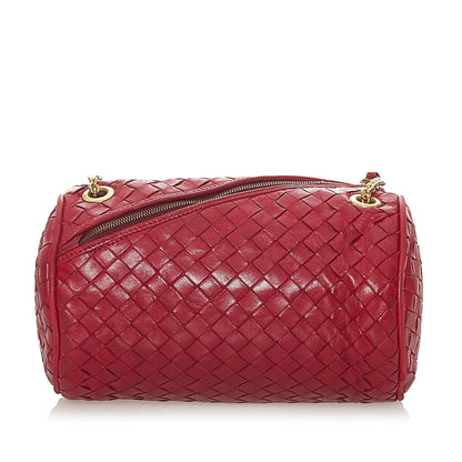 Bottega Veneta Intrecciato Leather Chain Crossbody Bag (MLB-28133)