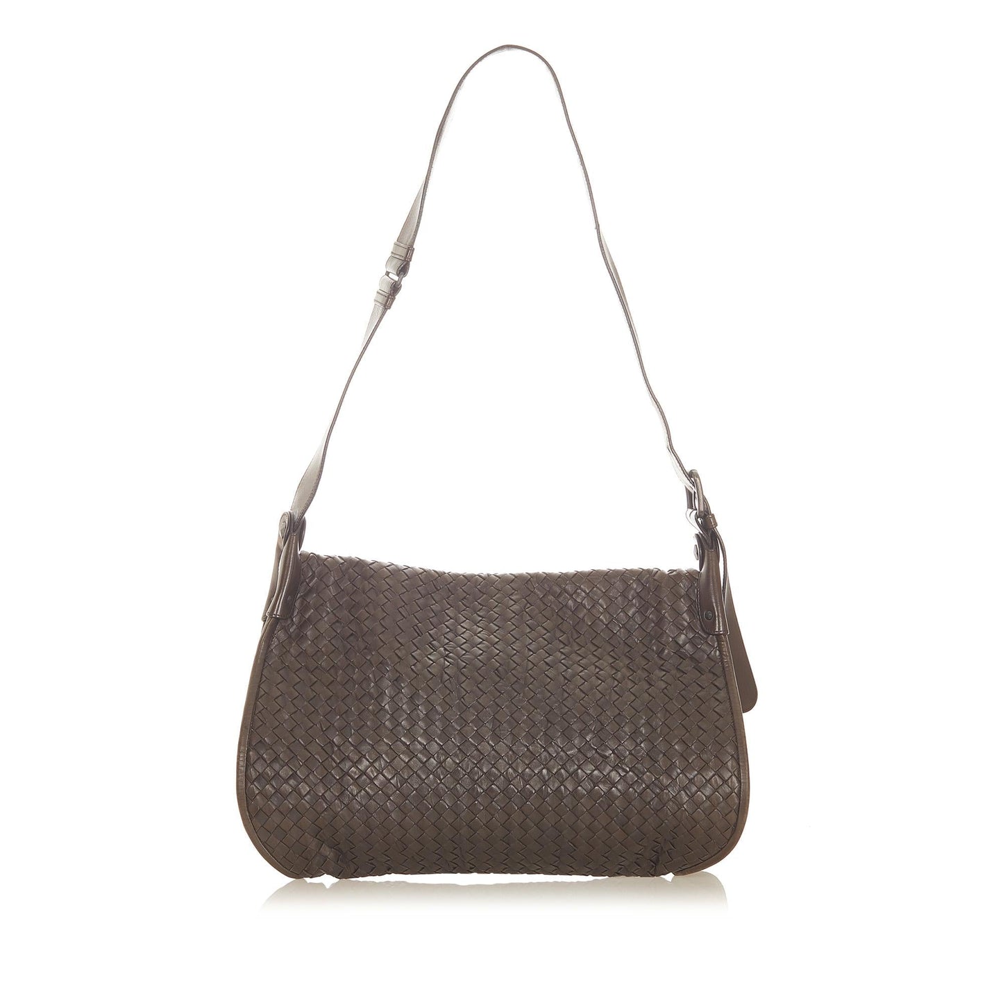 Bottega Veneta Intrecciato Leather Crossbody Bag (MLB-19828)