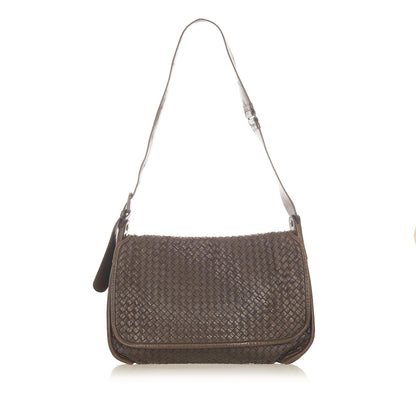 Bottega Veneta Intrecciato Leather Crossbody Bag (MLB-19828)