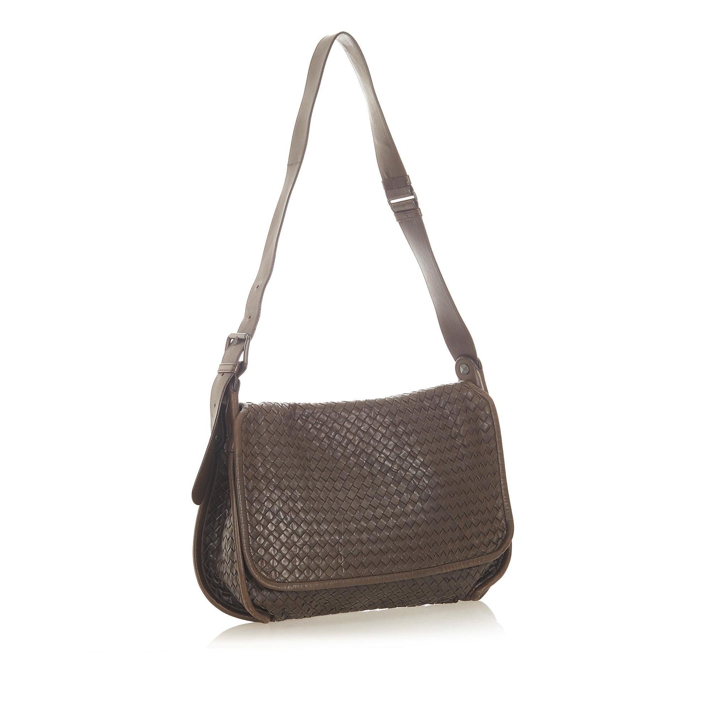 Bottega Veneta Intrecciato Leather Crossbody Bag (MLB-19828)