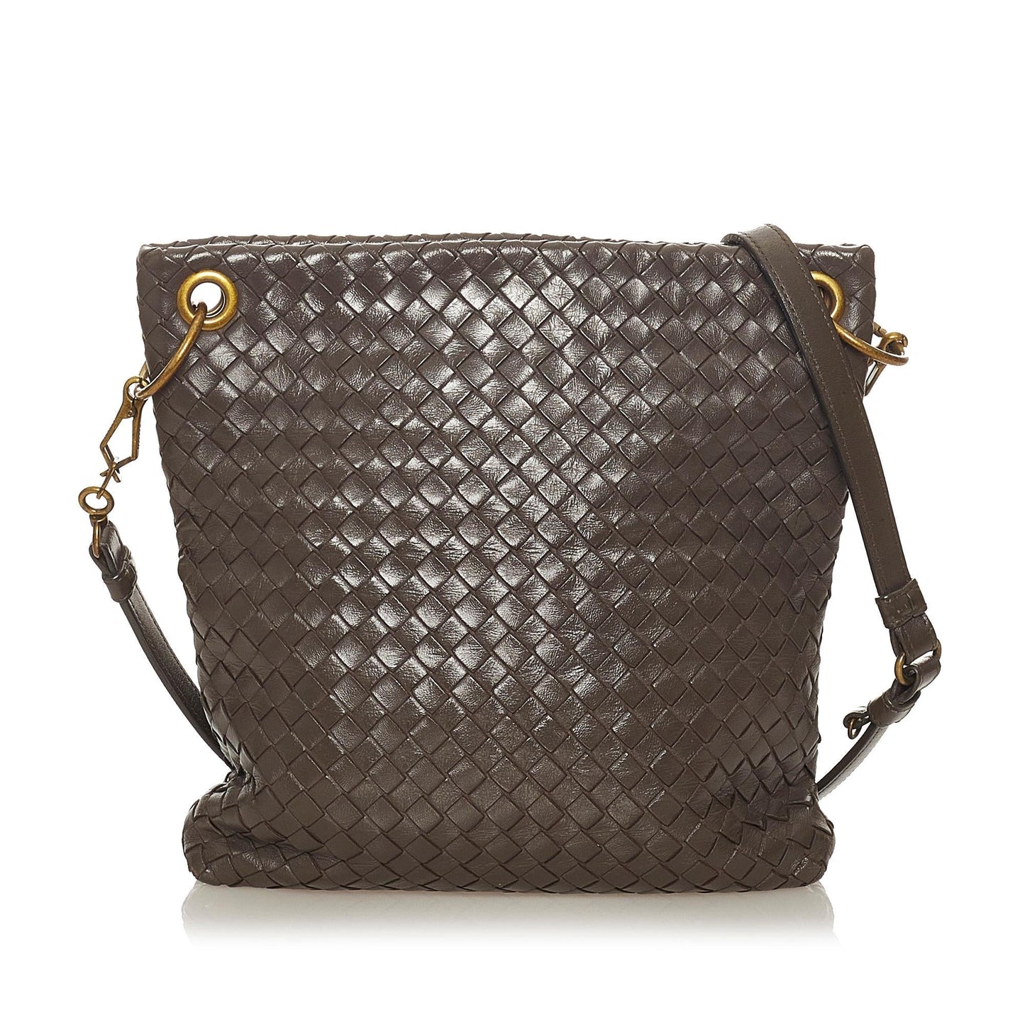 Bottega Veneta Intrecciato Leather Crossbody Bag (MLB-27382)