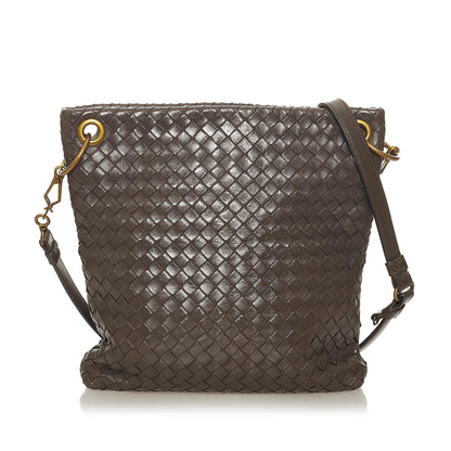 Bottega Veneta Intrecciato Leather Crossbody Bag (MLB-27382)