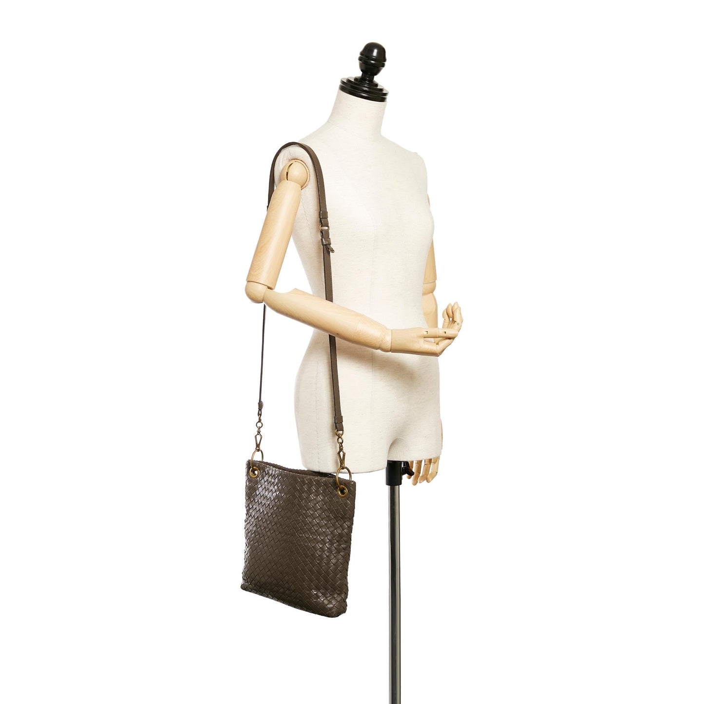 Bottega Veneta Intrecciato Leather Crossbody Bag (MLB-27382)