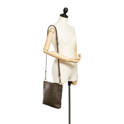 Bottega Veneta Intrecciato Leather Crossbody Bag (MLB-27382)
