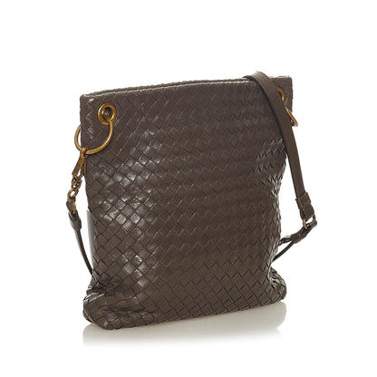Bottega Veneta Intrecciato Leather Crossbody Bag (MLB-27382)