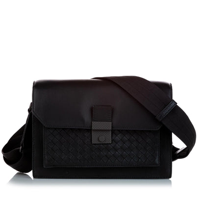 Bottega Veneta Intrecciato Leather Crossbody Bag (MLB-27661)